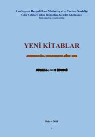 Yeni kitablar: annotasiyalı biblioqrafik göstərici