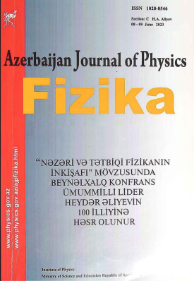 Nəzəri və tətbiqi fizikanın inkişafı: mövzusunda konfrans azərbaycan dilində məqalələr 08-09 İyun, 2023-cü il