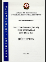 İnstitut üzrə keçirilmiş elmi seminarlar (2010-2016-ci illər)