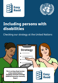 Including persons with disabilities. Checking our strategy at the United Nations