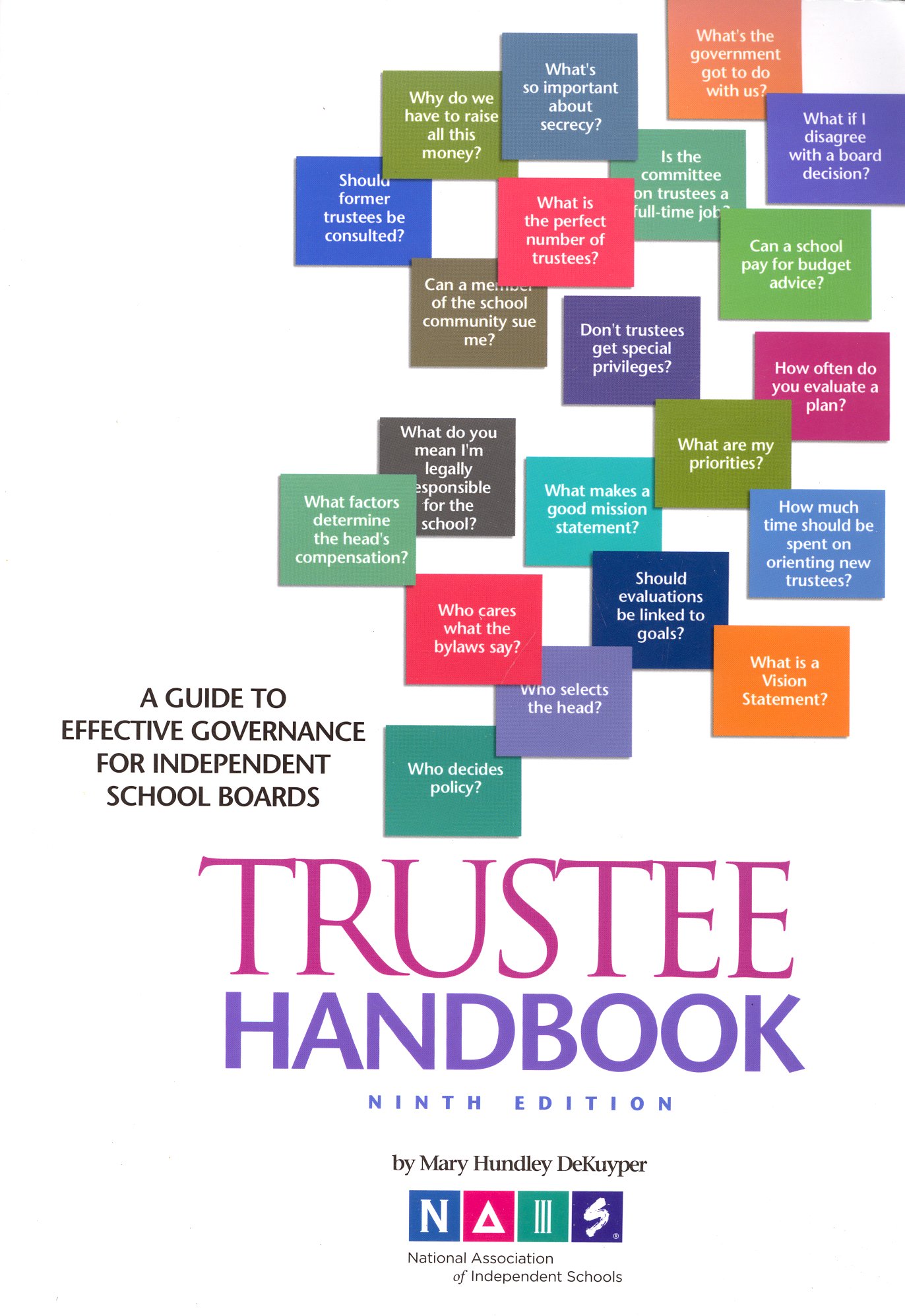 A Guide to Effective Governance for Independent School Boards