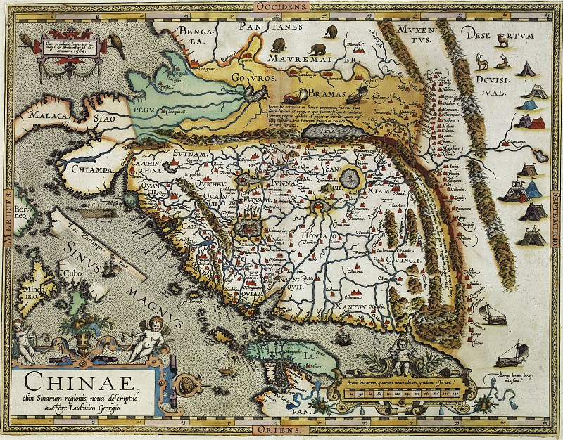 Abraham Ortelius - Çin (şimal-şərq), 1584