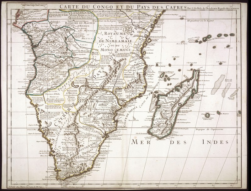 Cənubi Afrika və Madaqaskar, 1708