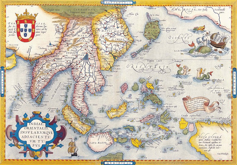 Abraham Ortelius - Şərqi Hindistan, 1570