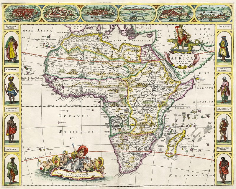 Afrika xəritəsi, 1660-70