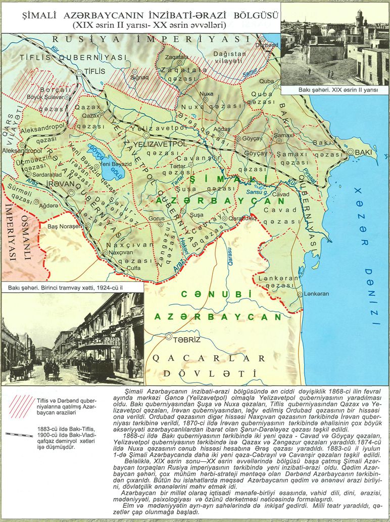 Şimali Azərbaycanın inzibati-ərazi bölgüsü (XIX əsrin II yarısı-XX əsrin əvvəlləri)