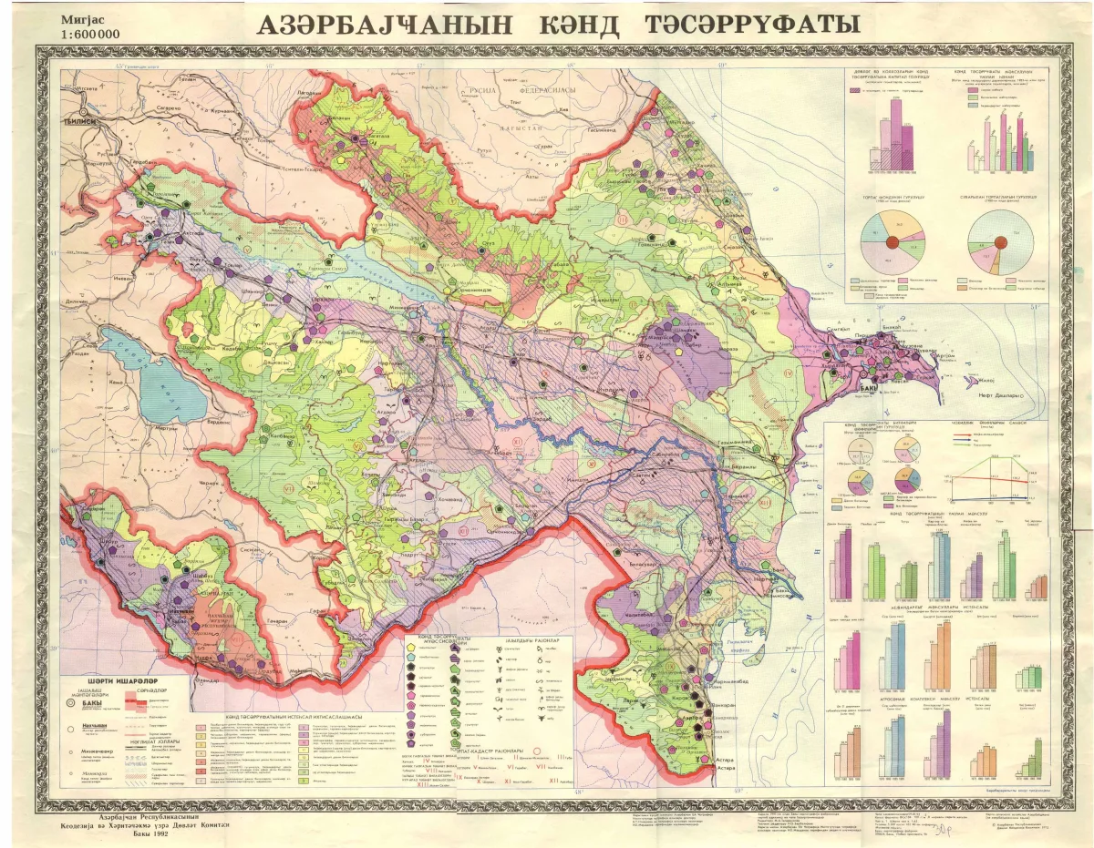 Azərbaycanın kend teserrufati xeritesi