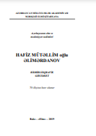 Hafiz Mütəllim oğlu Əlimərdanov 