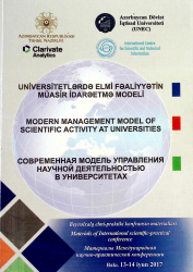 Universitetlərdə elmi fəaliyyətin müasir idarəetmə modeli