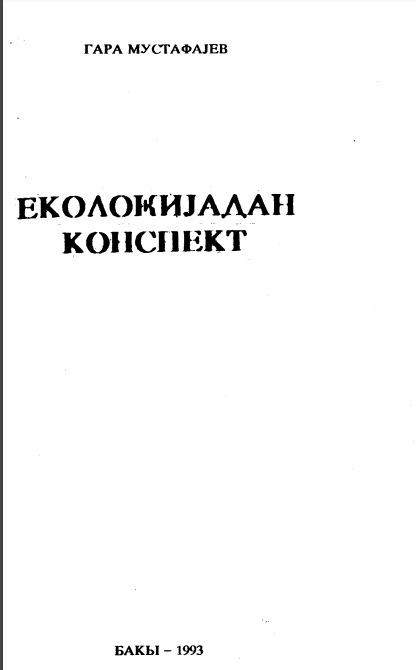 Ekolokijadan konspekt