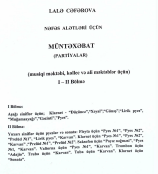 Nəfəs Alətləri Üçün Müntəxəbat (Partiyalar) (Musiqi Məktəbi, Kollec və Ali Məktəblər üçün), I–II Bölmə