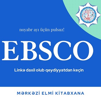 "MEK EBSCO məlumat bazasına girişi təmin edib"
